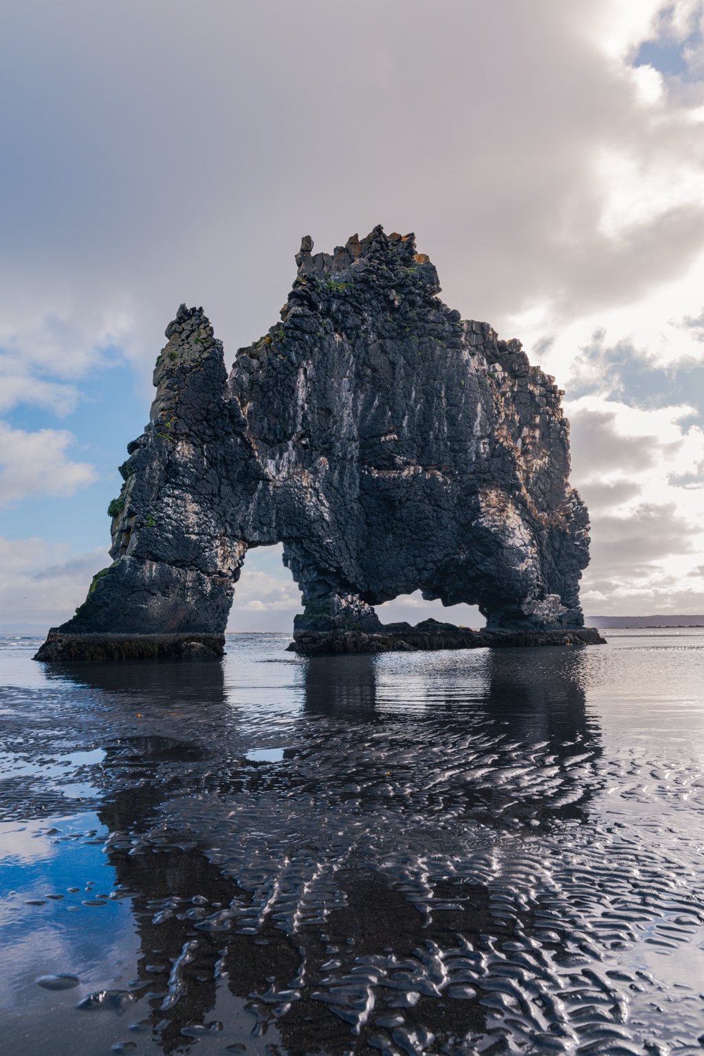 A closer look at Hvítserkur.