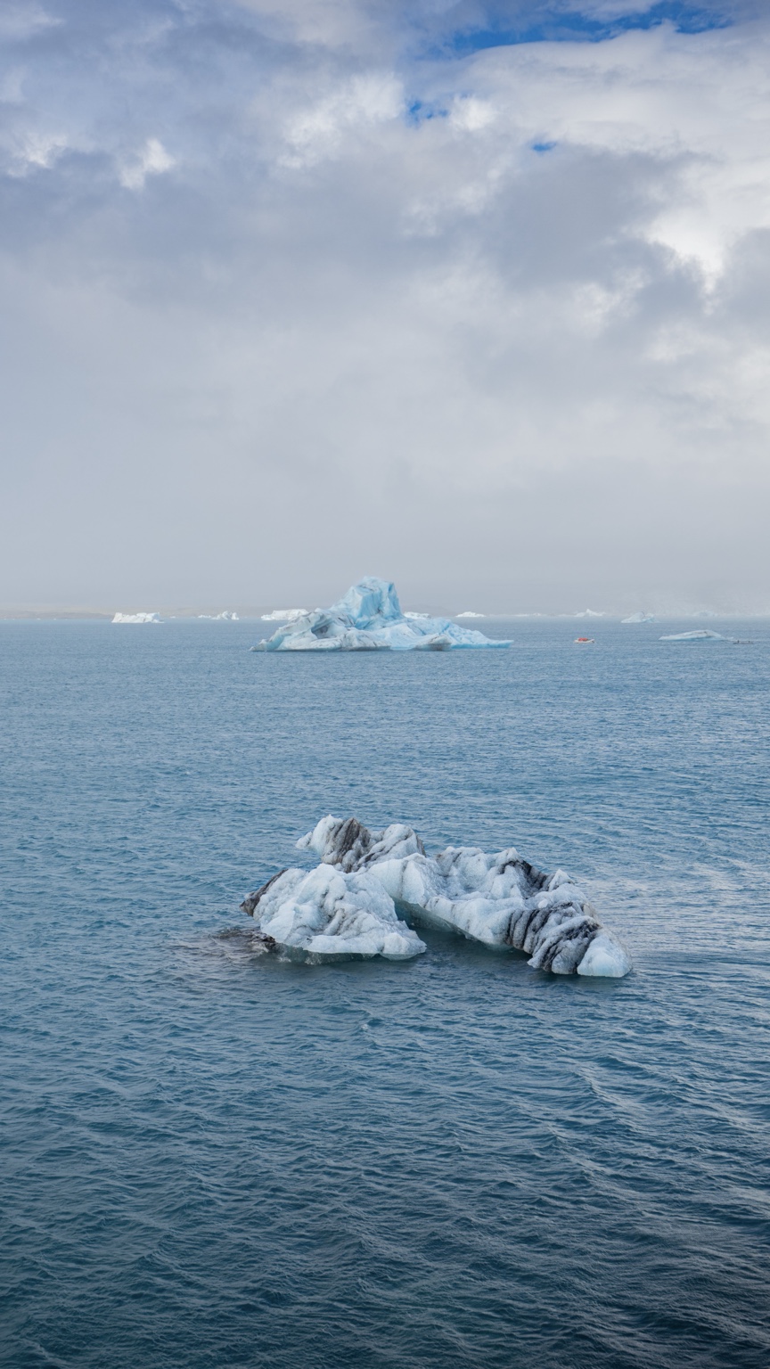 Floating ice during our southeast Iceland day.